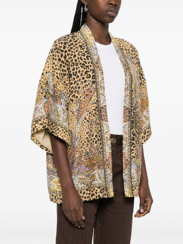 ETRO - veste à motif cachemire et léopard
