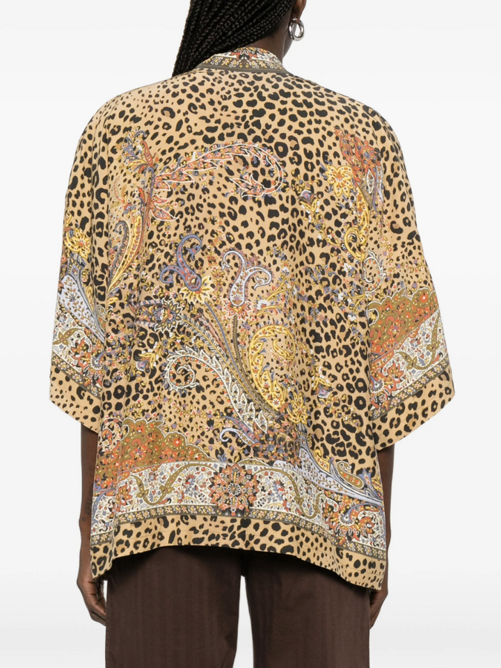 ETRO - veste à motif cachemire et léopard