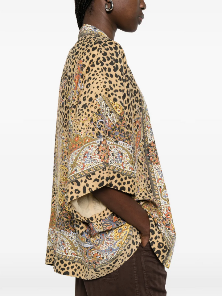 ETRO - veste à motif cachemire et léopard