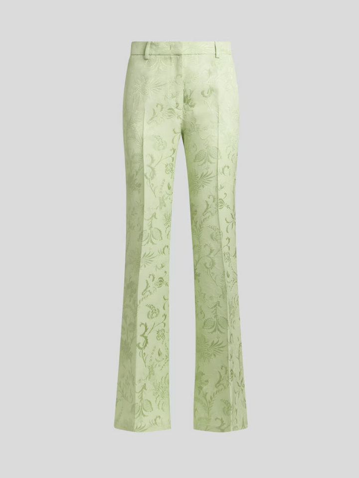 ETRO - PANTALON BOOTCUT EN JACQUARD À MOTIF FLORAL