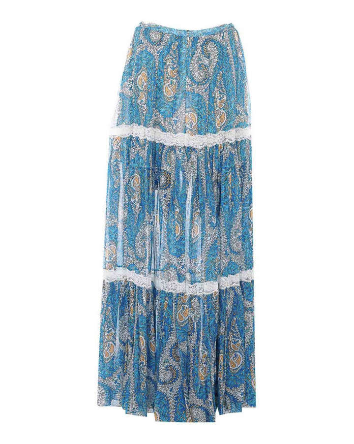 ETRO - Jupe Midi - Bleu