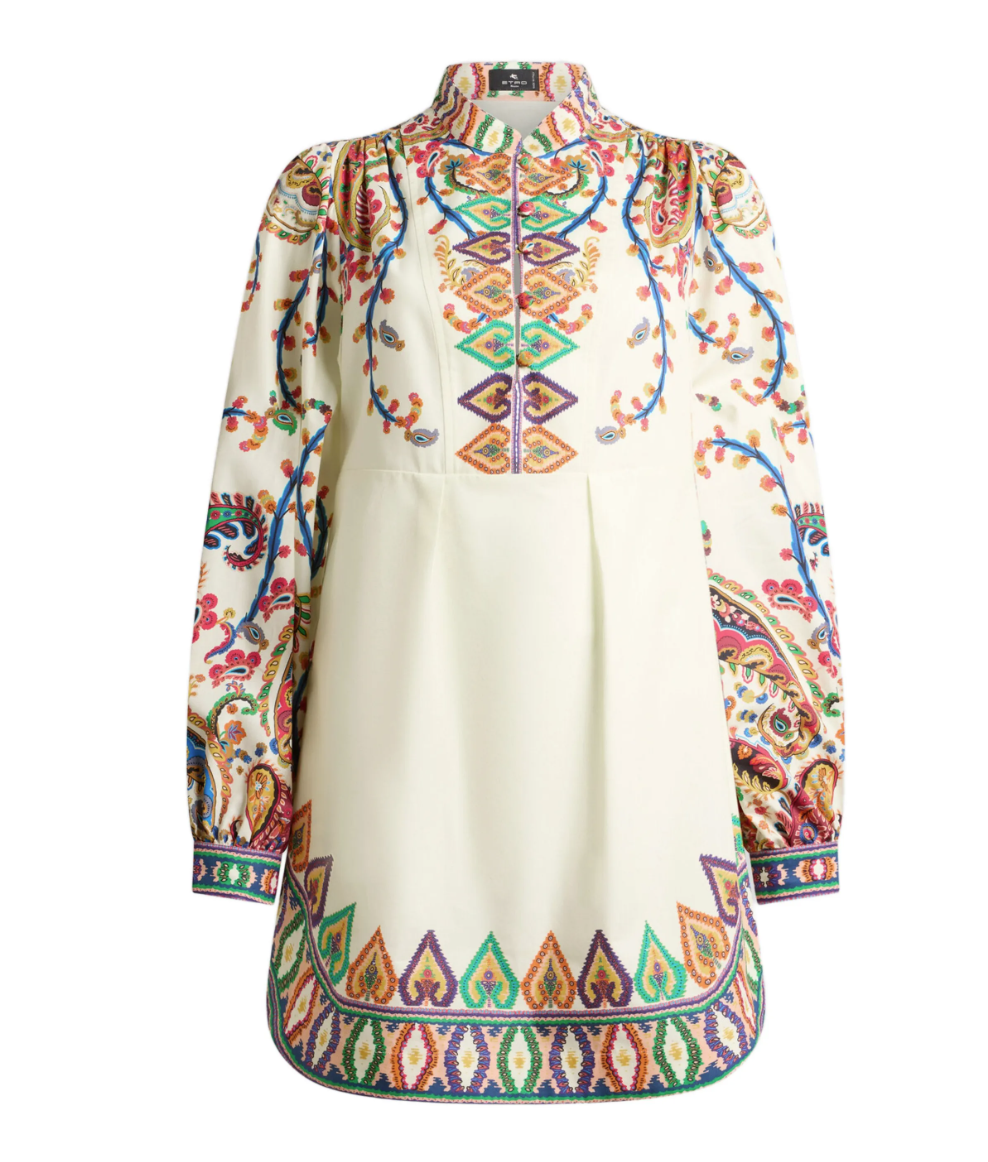 ETRO - robe courte à imprimé cachemire