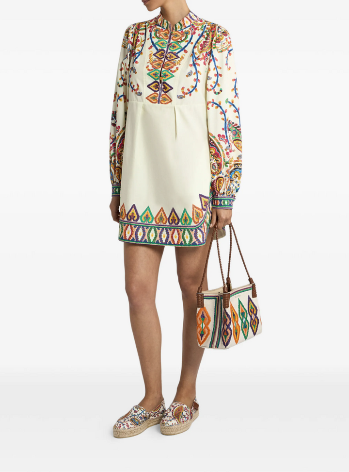 ETRO - robe courte à imprimé cachemire
