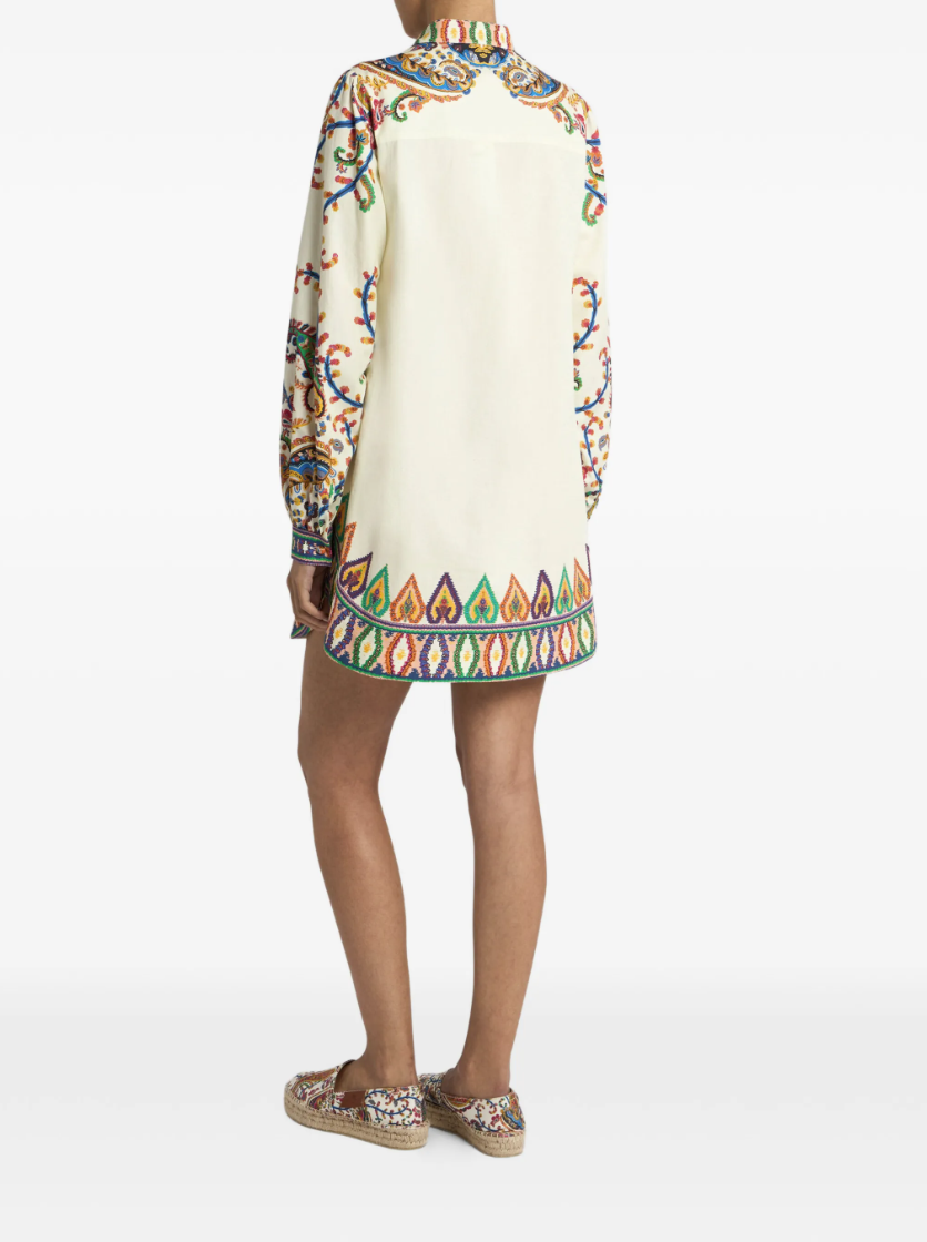 ETRO - robe courte à imprimé cachemire