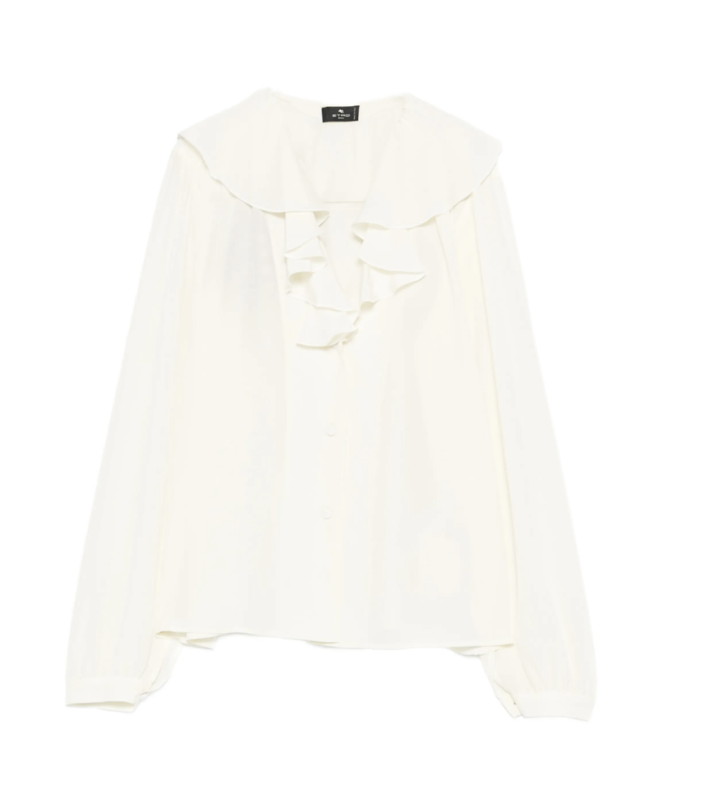 ETRO - chemise à col volanté