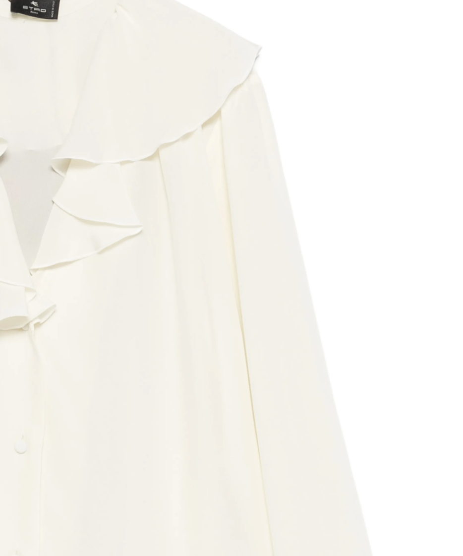 ETRO - chemise à col volanté