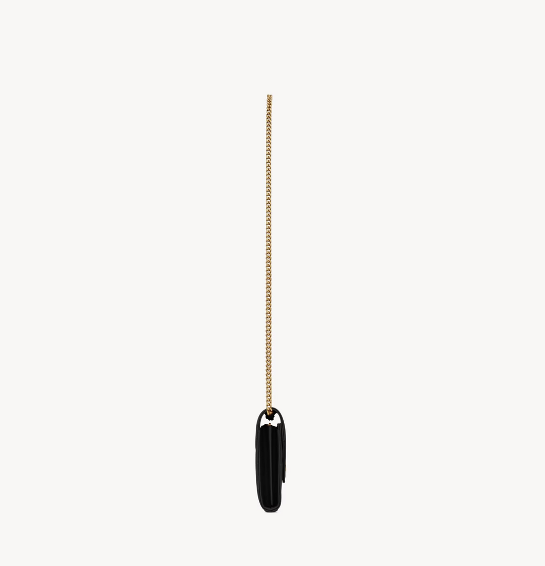 SAINT LAURENT - CASSANDRE classic CHAIN WALLET EN CUIR GRAIN DE POUDRE