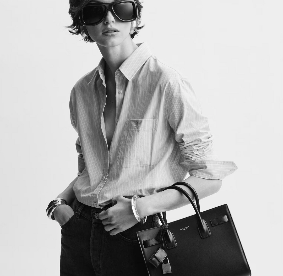 SAINT LAURENT - SAC DE JOUR EN suède - BABY