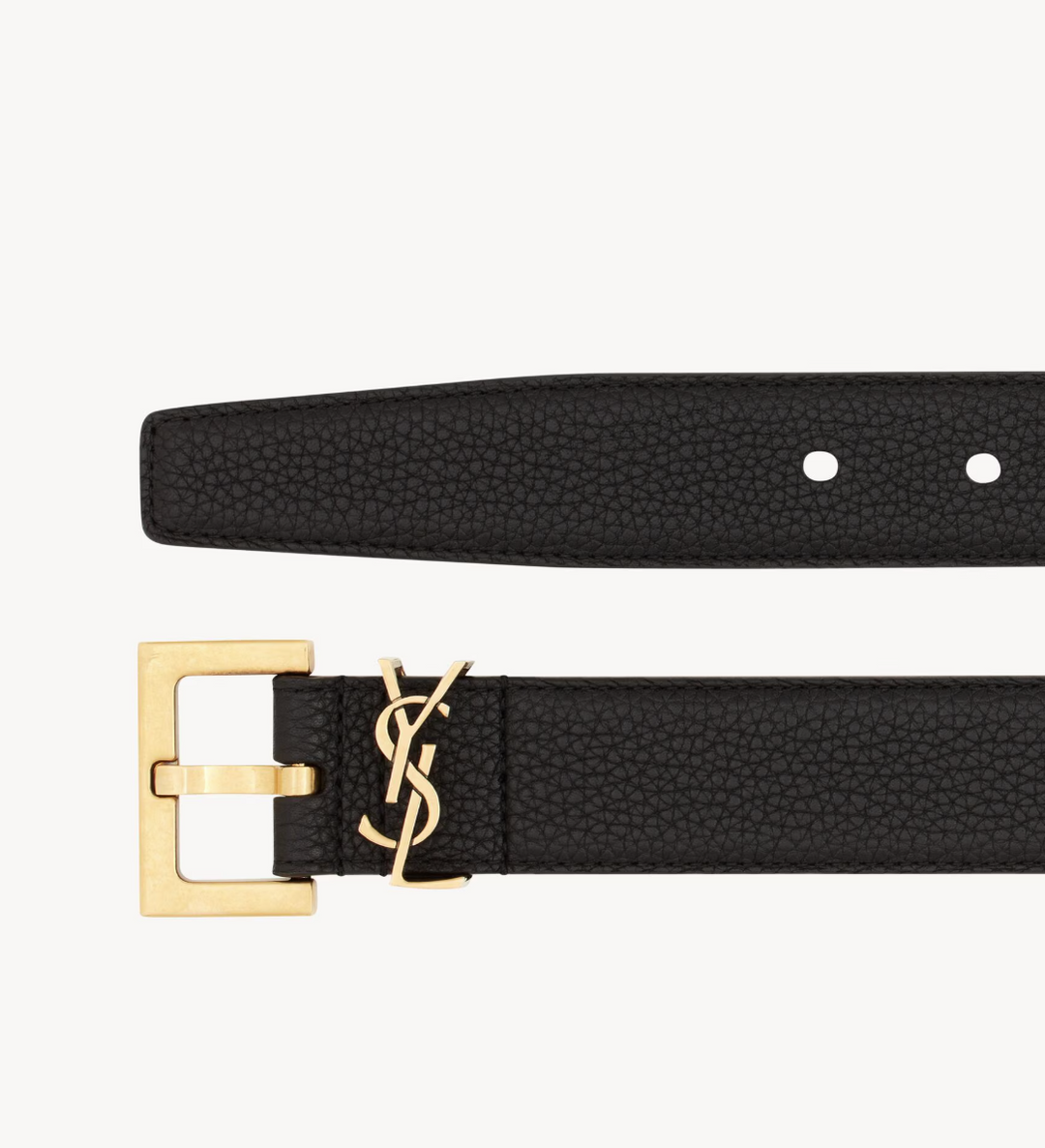 SAINT LAURENT - CASSANDRE CEINTURE en cuir grainé