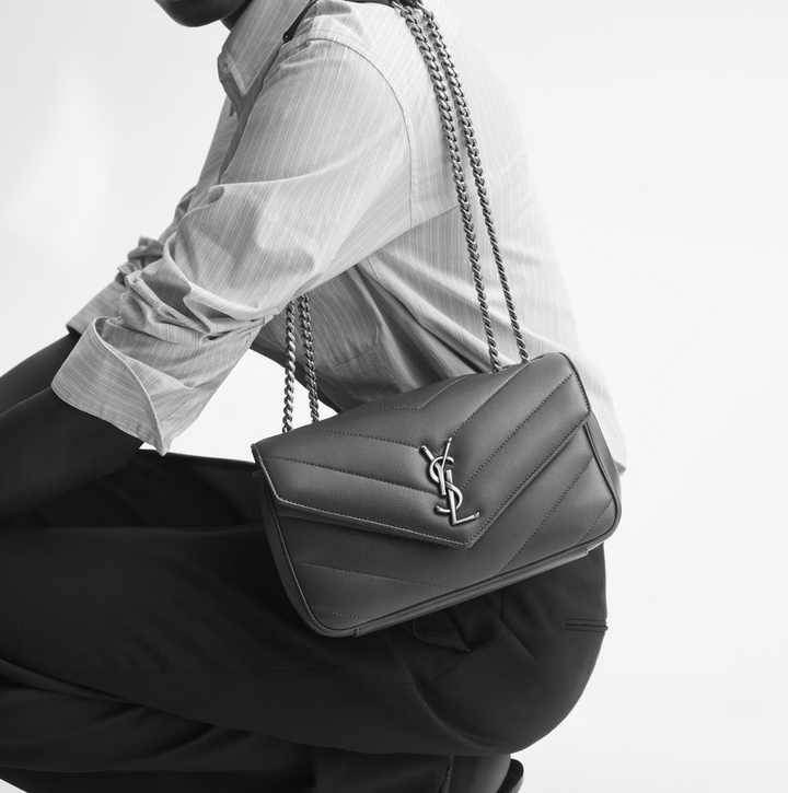 SAINT LAURENT - LOULOU SMALL EN CUIR MATELASSÉ