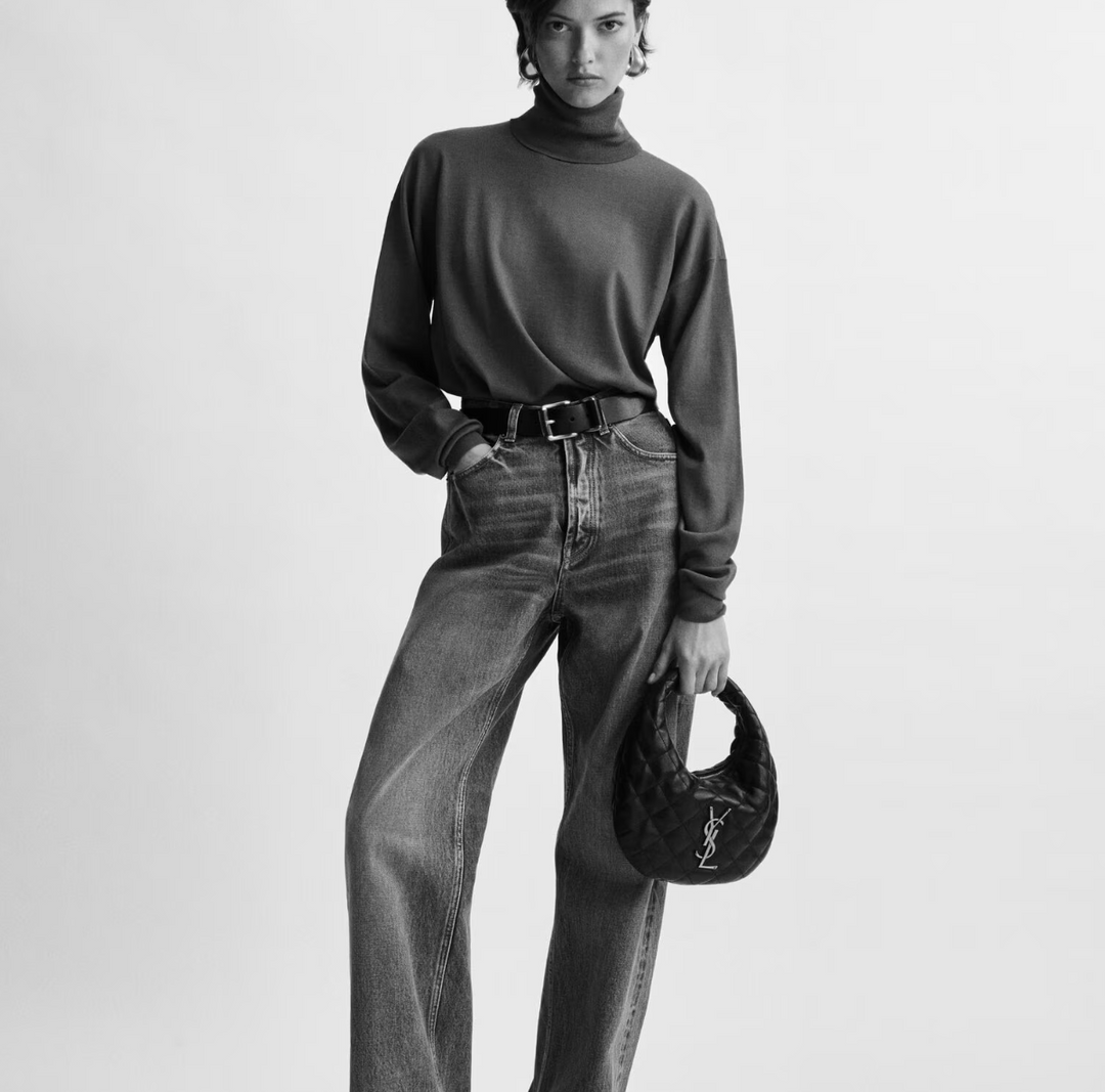 SAINT LAURENT - ICARINO EN CUIR NAPPA MATELASSÉ