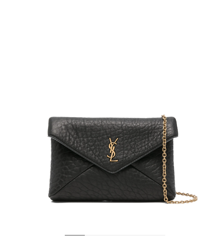 SAINT LAURENT - sac porté épaule à plaque logo