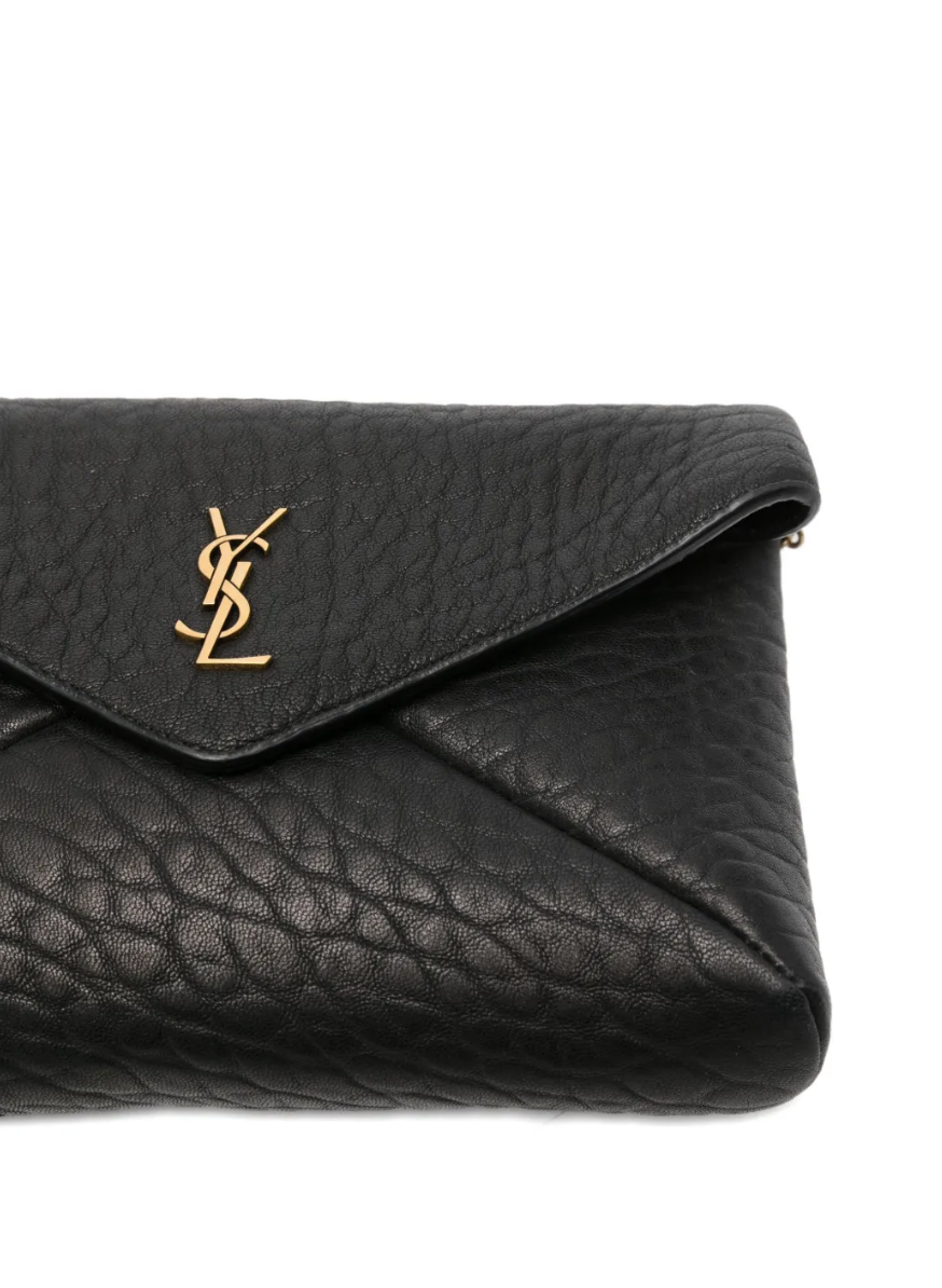 SAINT LAURENT - sac porté épaule à plaque logo