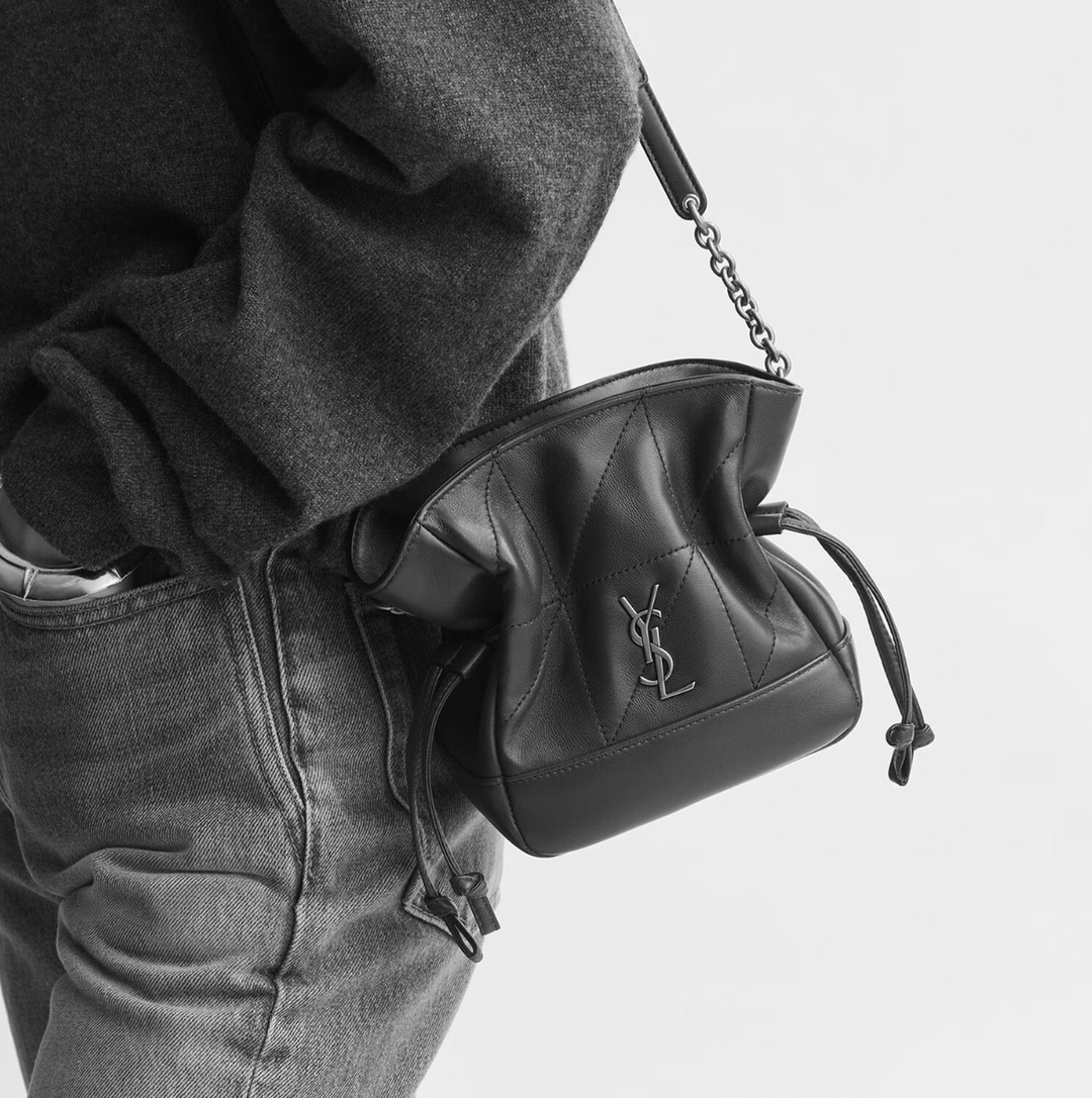 SAINT LAURENT - JAMIE mini shoulder pouch en cuir d’agneau
