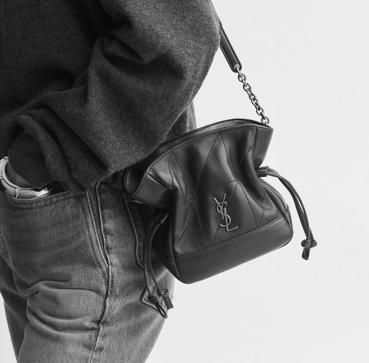 SAINT LAURENT - JAMIE mini shoulder pouch en cuir d’agneau