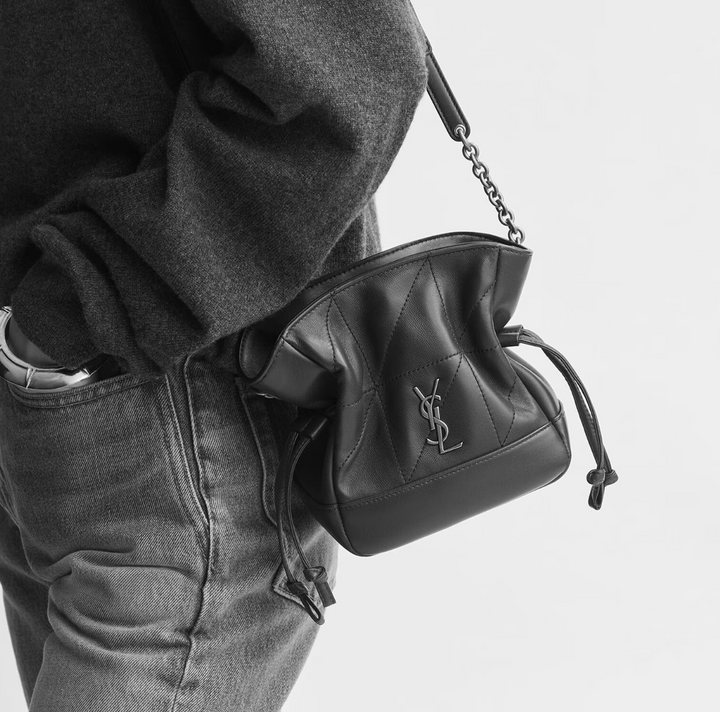 SAINT LAURENT - JAMIE mini shoulder pouch en cuir d’agneau
