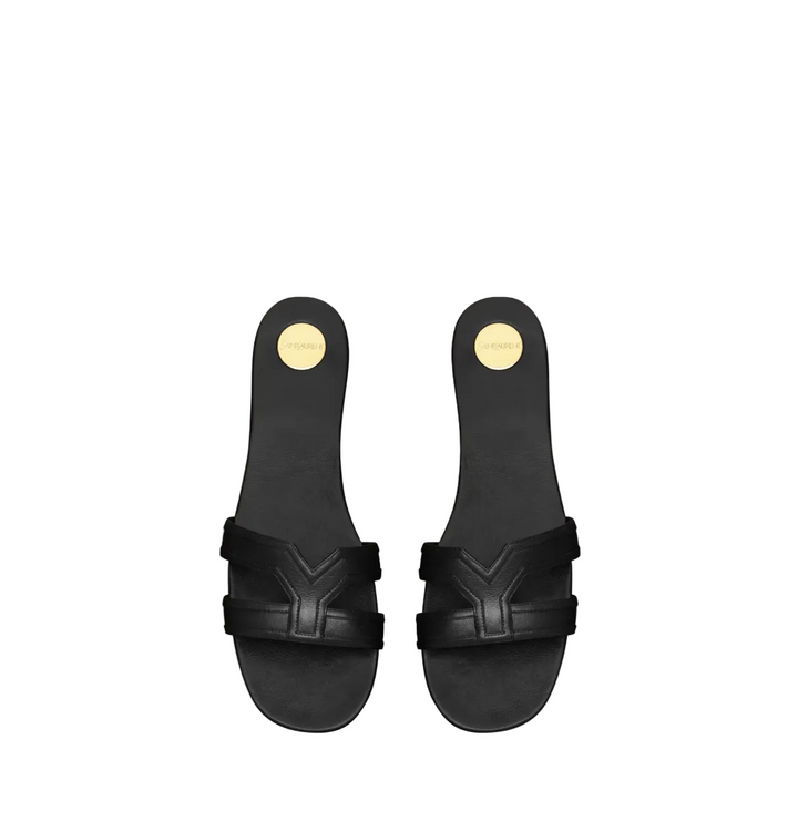 SAINT LAURENT - MABROUKA sandales en cuir lisse
