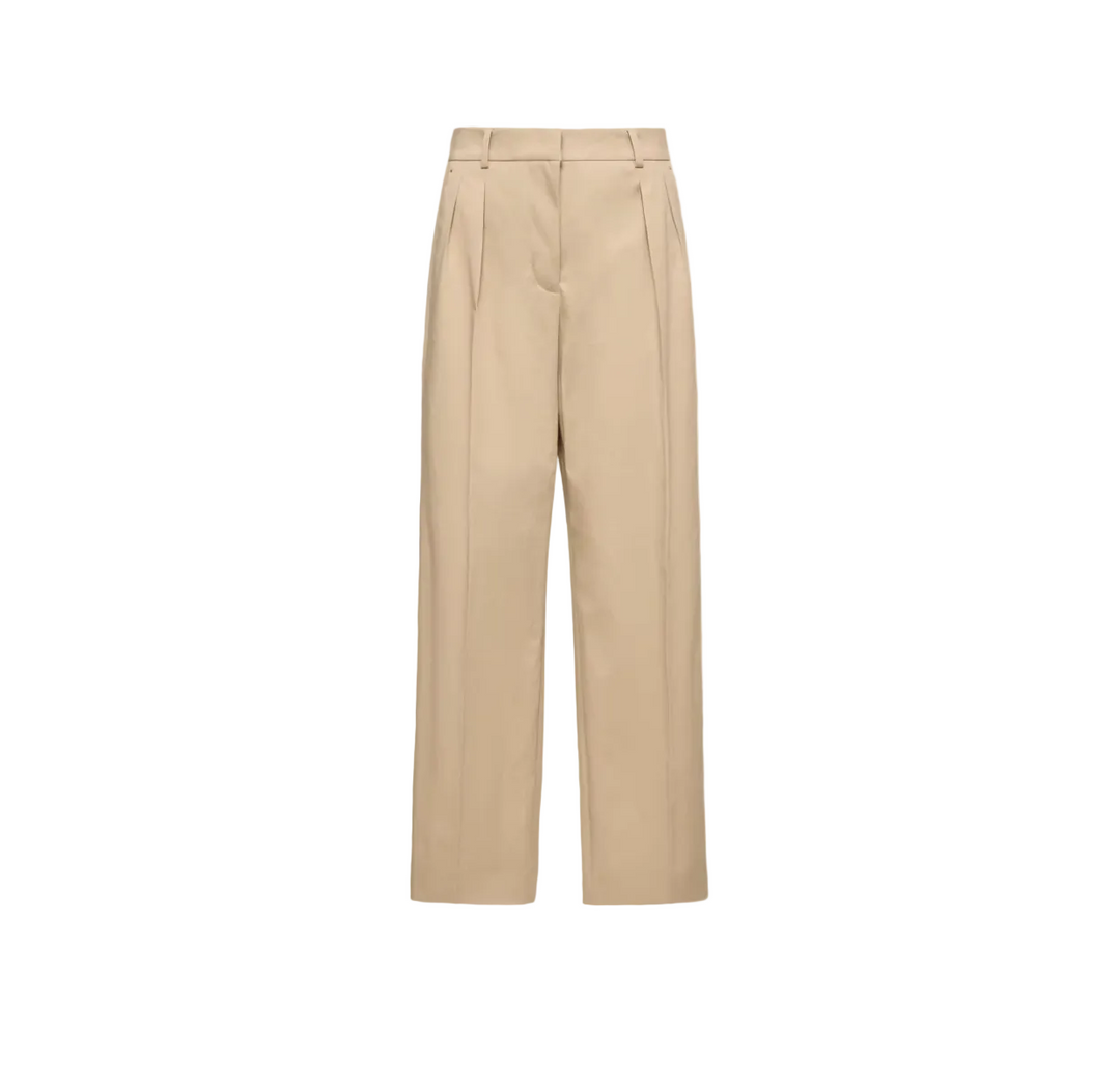MONCLER - Pantalon ample en gabardine de coton