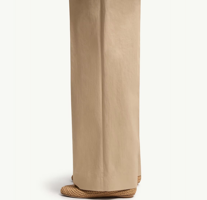 MONCLER - Pantalon ample en gabardine de coton