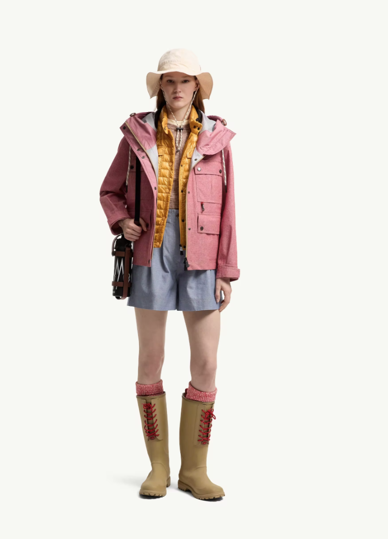 MONCLER - Short en chambray