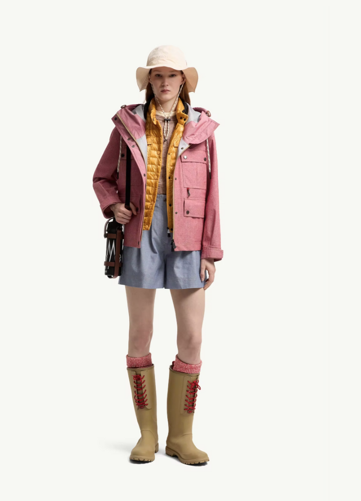 MONCLER - Short en chambray