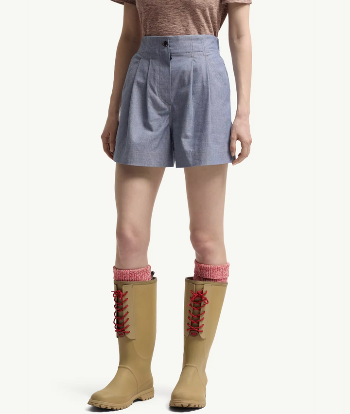 MONCLER - Short en chambray