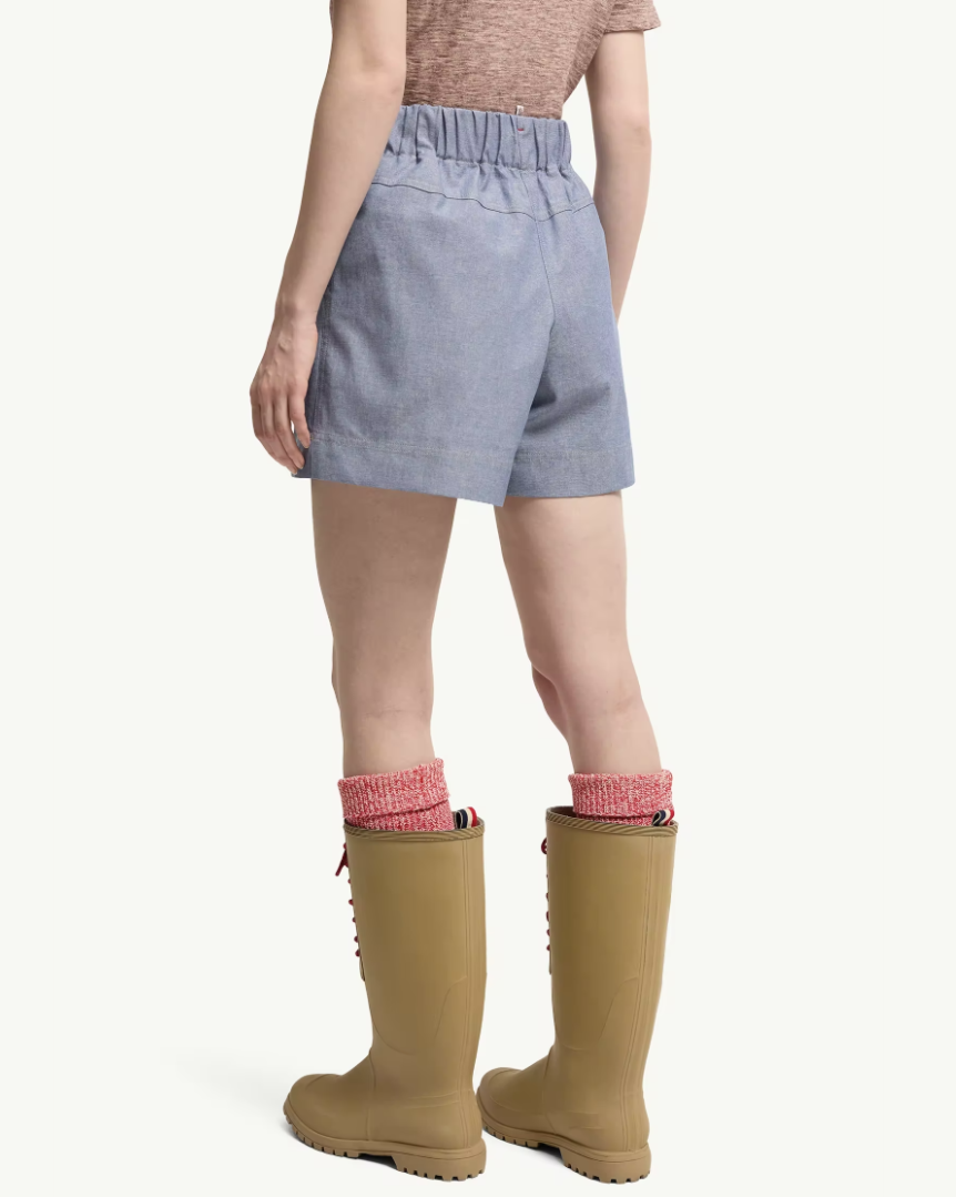 MONCLER - Short en chambray