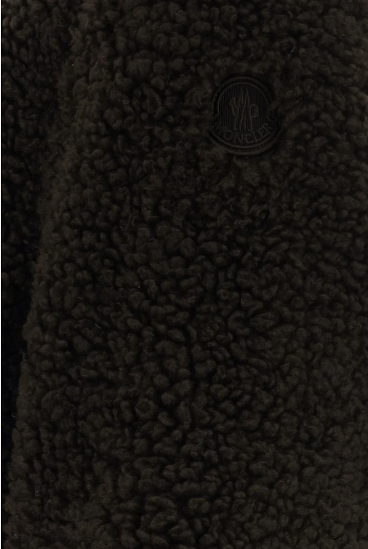MONCLER - Doudoune courte à capuche en teddy Glorieux