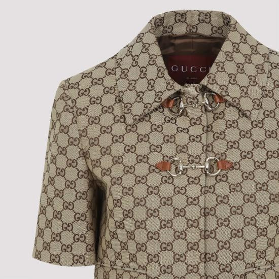 GUCCI - Veste courte en toile GG