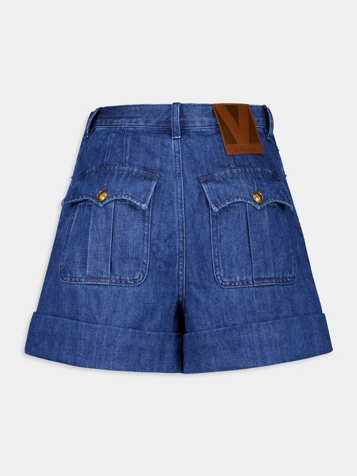 VALENTINO - SHORT DENIM MEDIUM BLUE