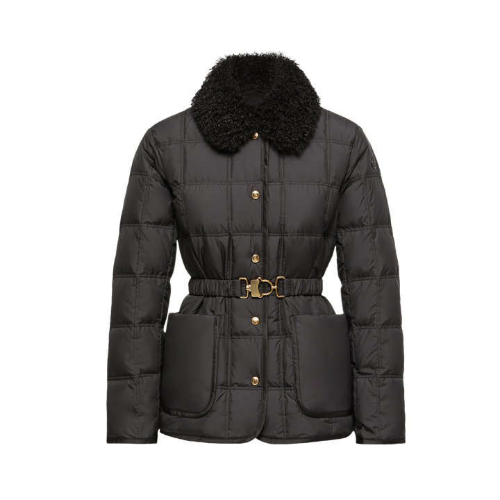 MONCLER Doudoune courte à ceinture Cygnes