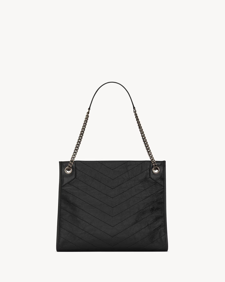 SAINT LAURENT - NIKI SHOPPING EN CUIR VINTAGE