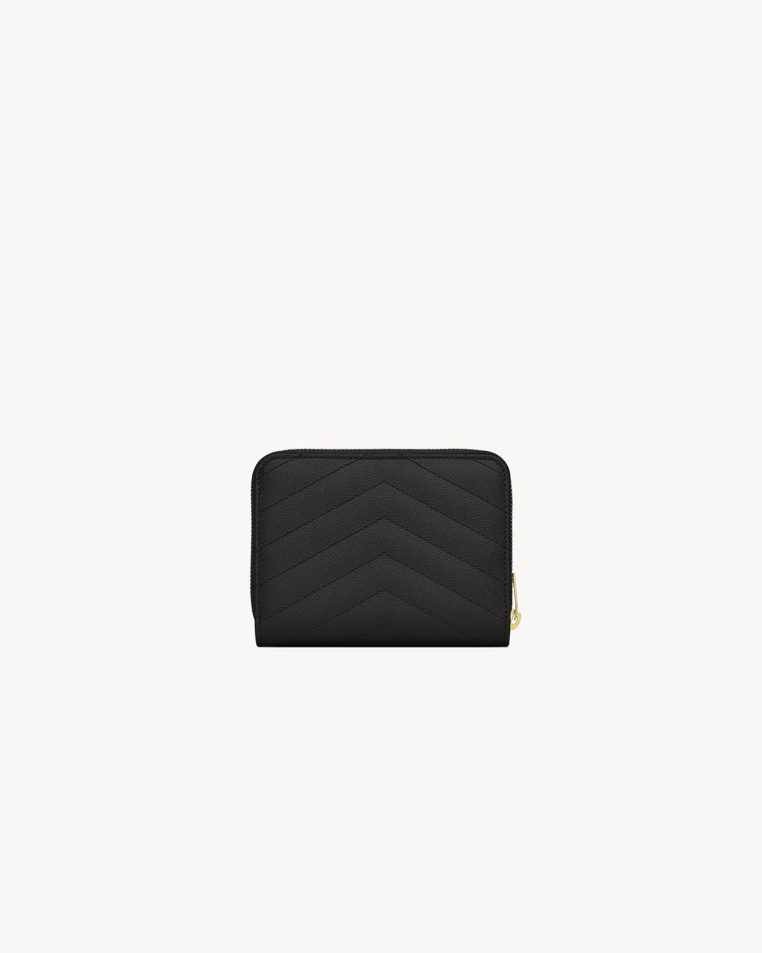 SAINT LAURENT - CASSANDRE PORTEFEUILLE COMPACT en cuir grain de poudre