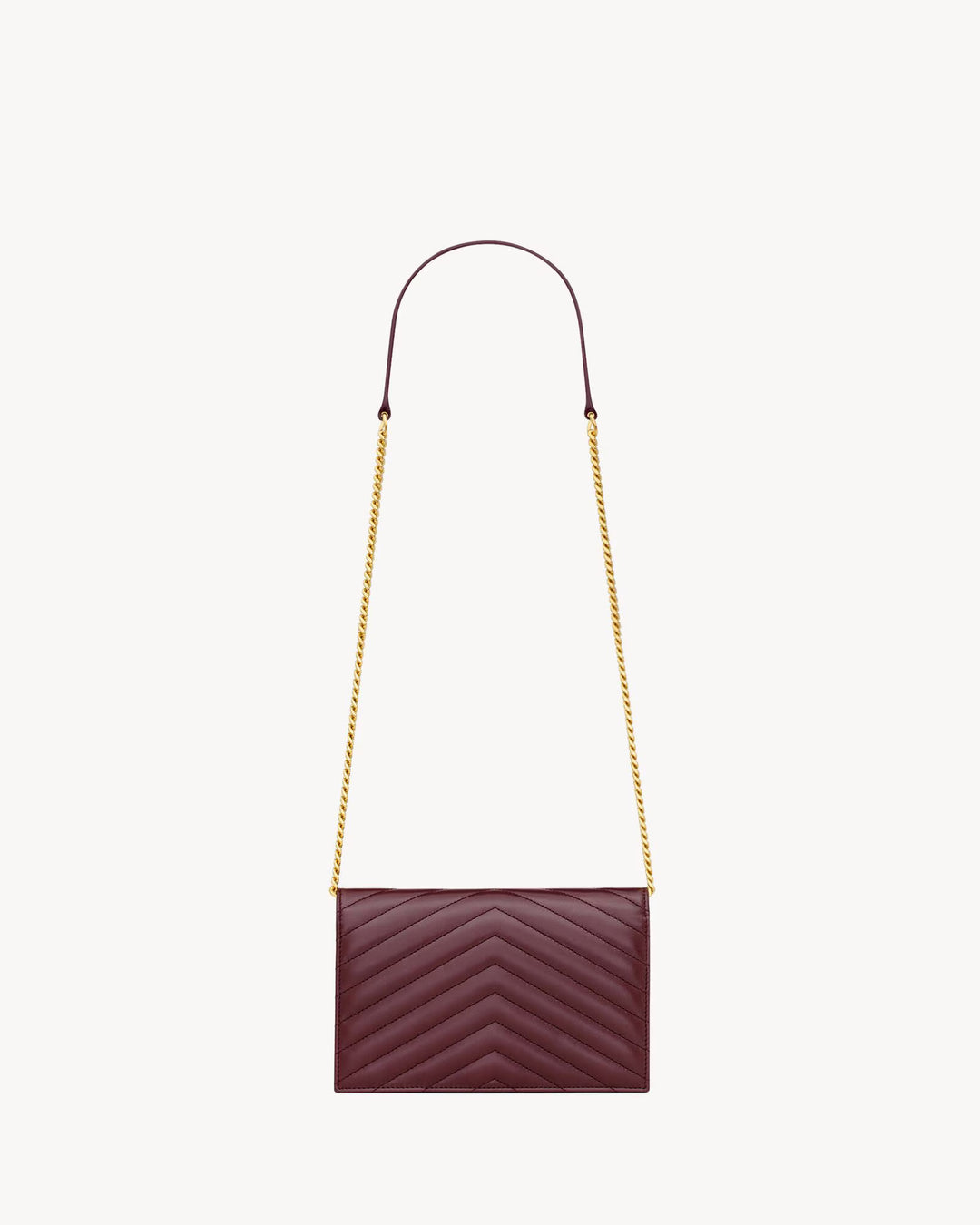 SAINT LAURENT - CASSANDRE ENVELOPE CHAIN WALLET EN CUIR D'AGNEAU