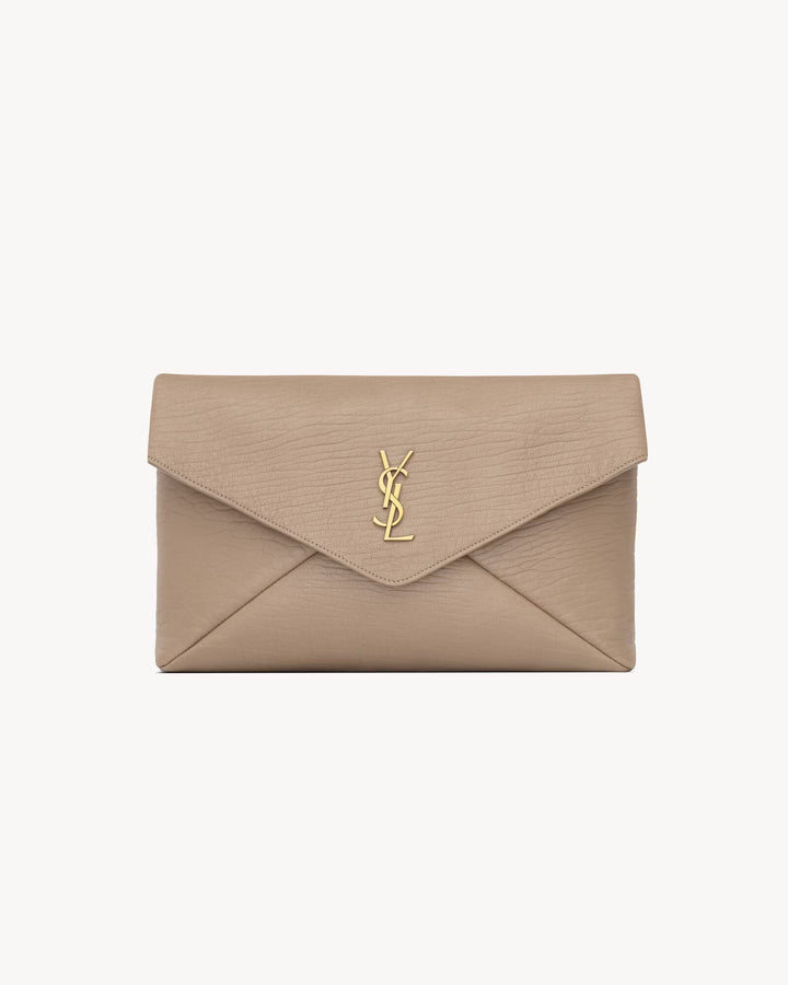 SAINT LAURENT - Grande pochette enveloppe à rabat