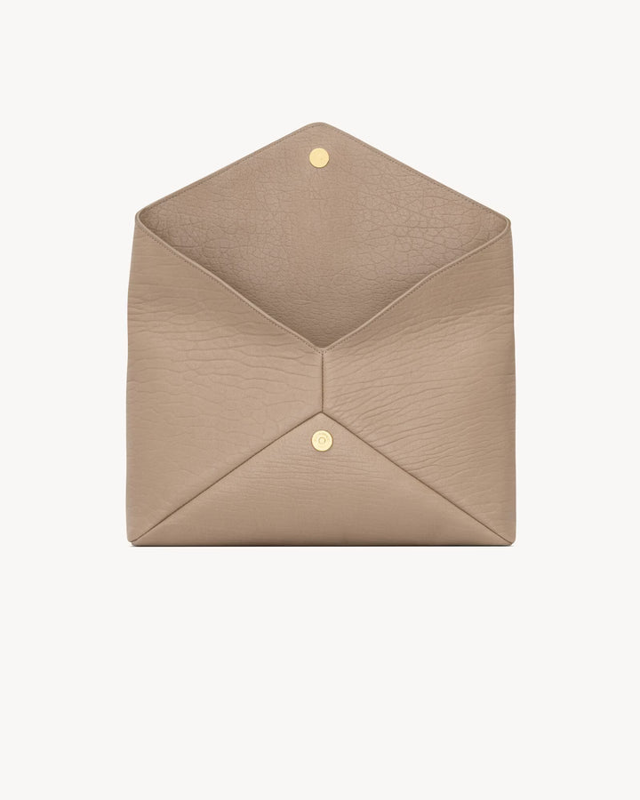 SAINT LAURENT - Grande pochette enveloppe à rabat