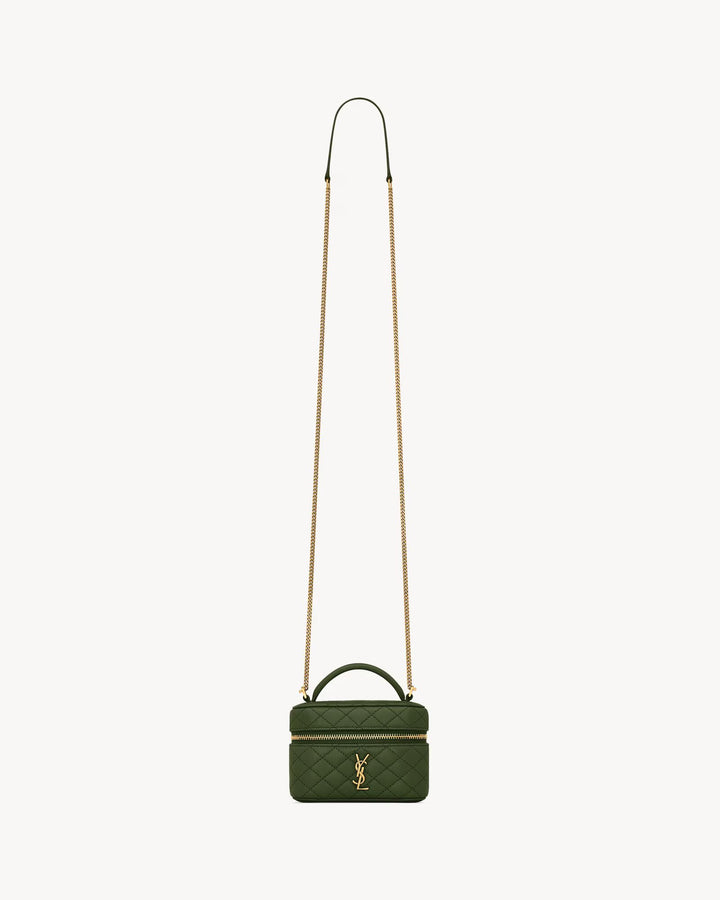 SAINT LAURENT- GABY micro sac vanity en cuir d’agneau