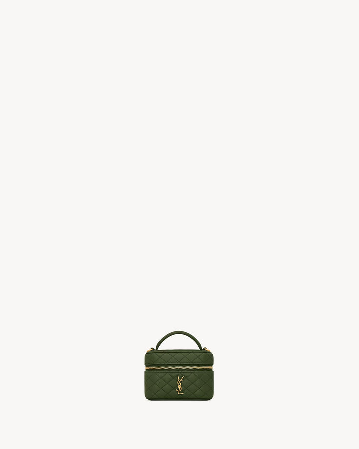 SAINT LAURENT- GABY micro sac vanity en cuir d’agneau