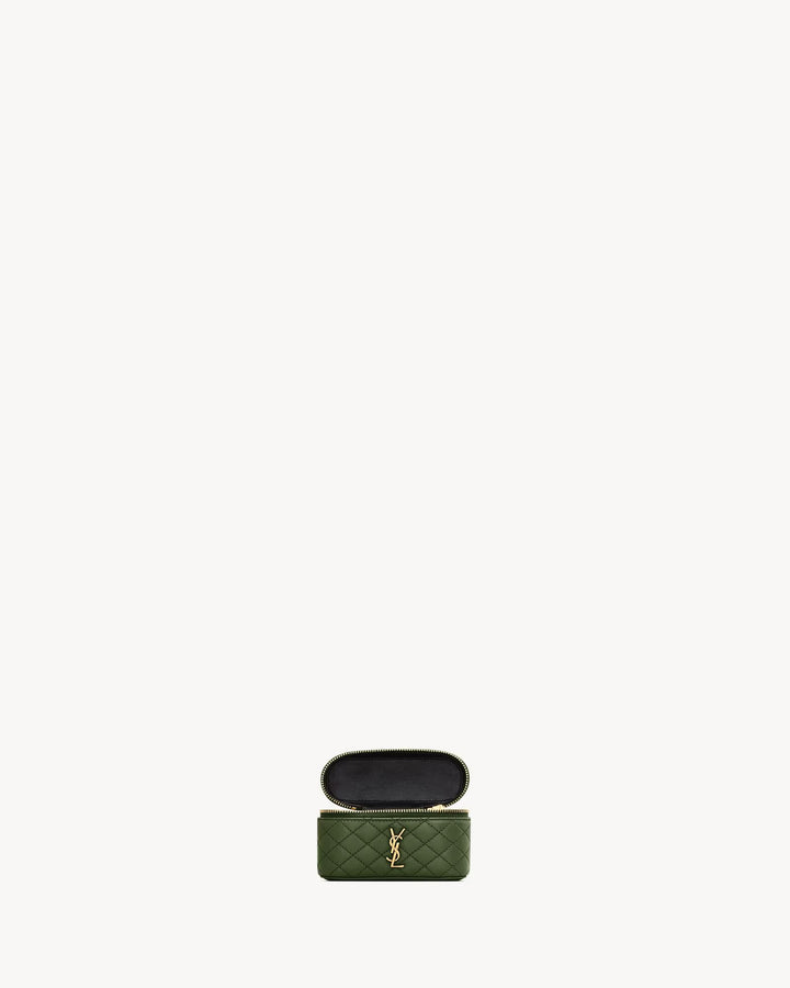 SAINT LAURENT- GABY micro sac vanity en cuir d’agneau