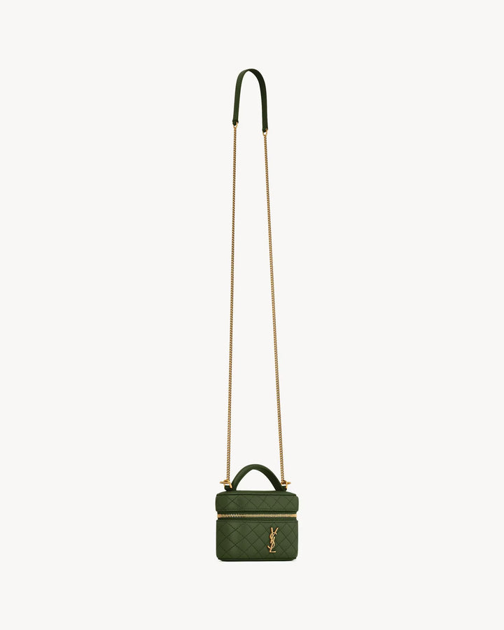 SAINT LAURENT- GABY micro sac vanity en cuir d’agneau