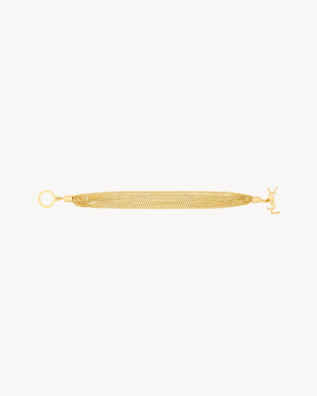 SAINT LAURENT - CASSANDRE Bracelet chaîne en métal