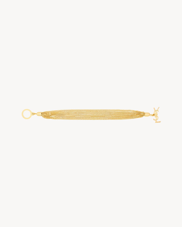 SAINT LAURENT - CASSANDRE Bracelet chaîne en métal