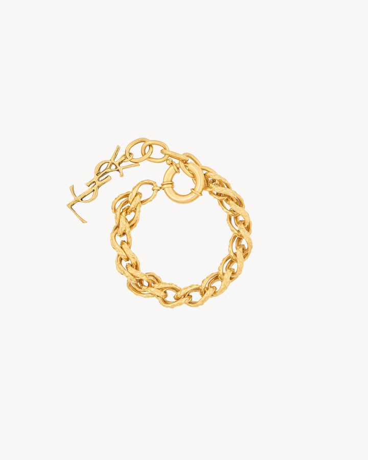 SAINT LAURENT - BRACELET À CHAÎNE CORDE EN MÉTAL