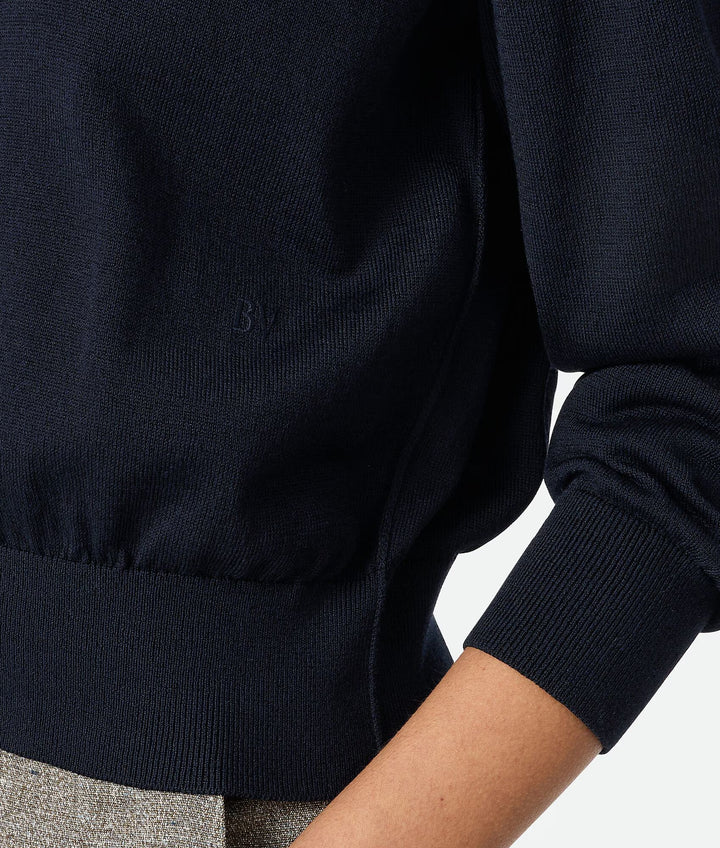 BOTTEGA VENETA - Twinset en coton et viscose légers avec détails de boutons noués.