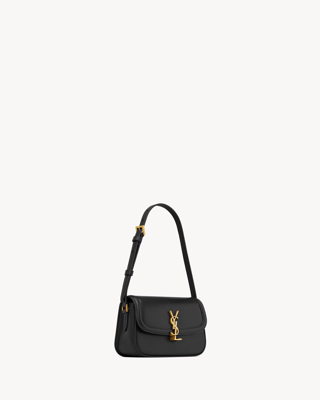 SAINT LAURENT - Sac en cuir box muni d'un fermoir cassandre.