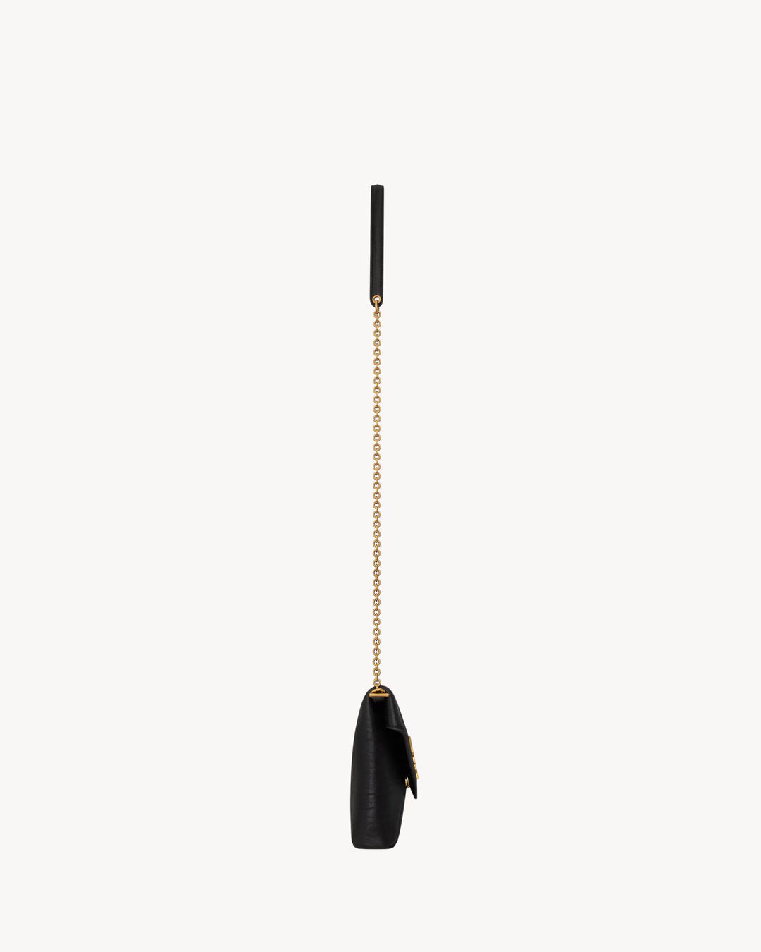 SAINT LAURENT - Pochette à chaine en cuir d'agneau souple, ornée du cassandre.