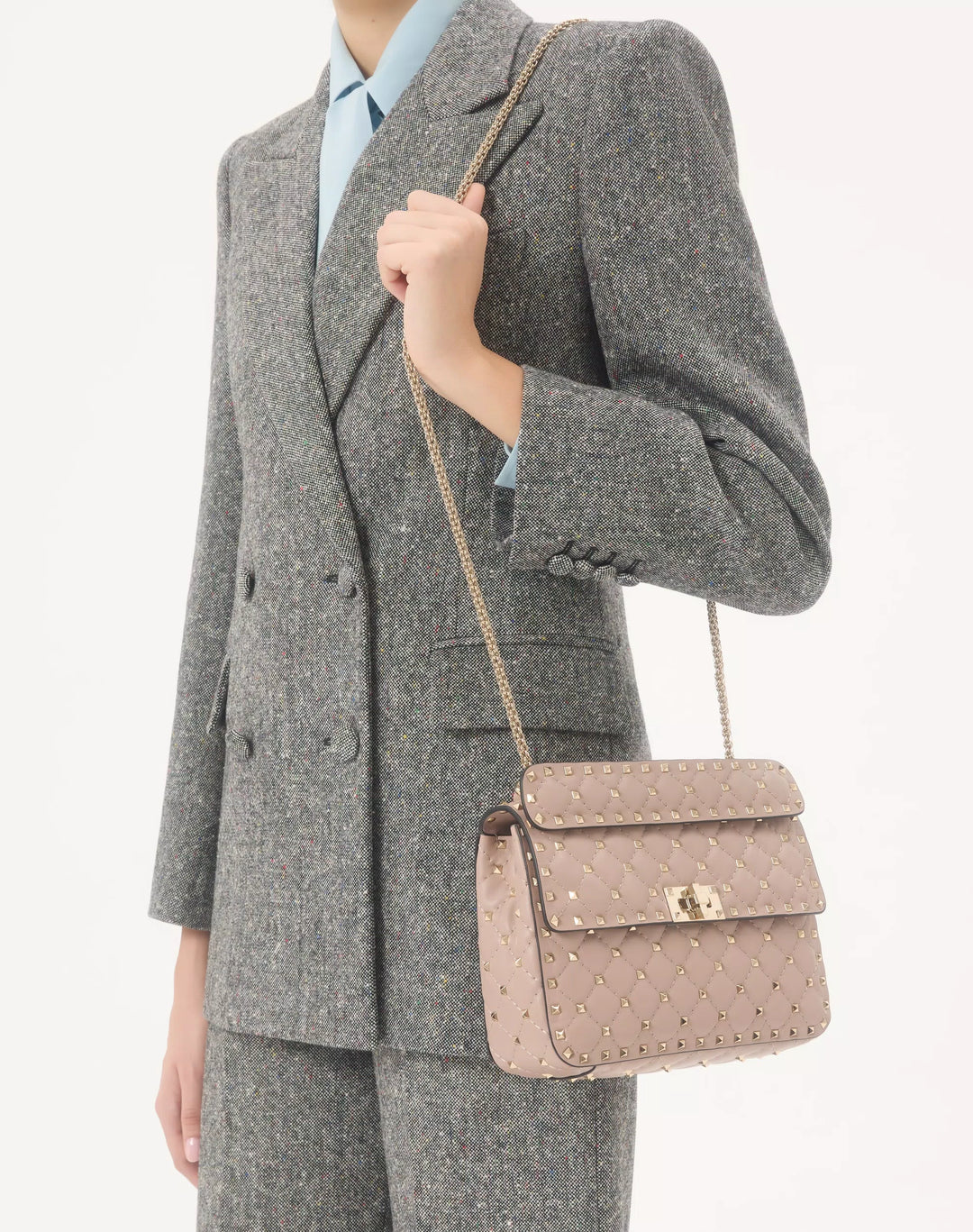 VALENTINO - Sac Moyen Rockstud Spike En Nappa