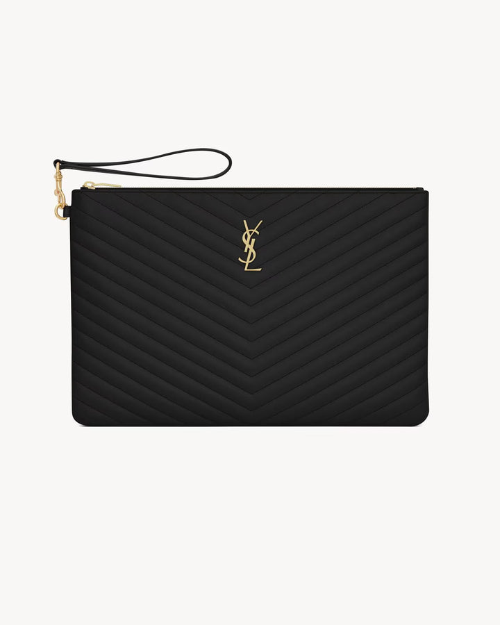 SAINT LAURENT - CASSANDRE large POCHETTE EN CUIR