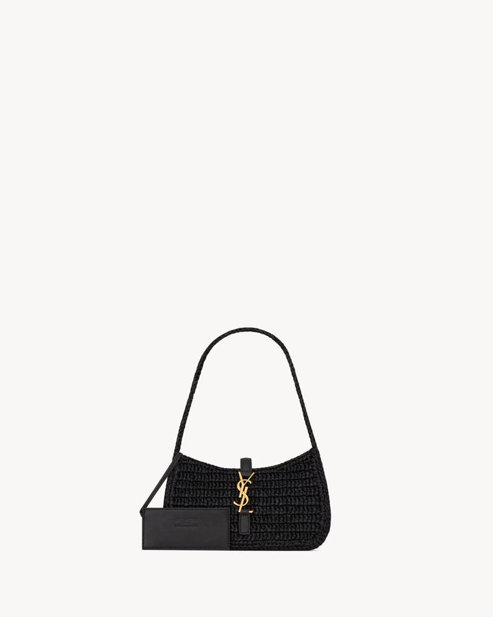 SAINT LAURENT - Le 5 à 7 mini en raphia