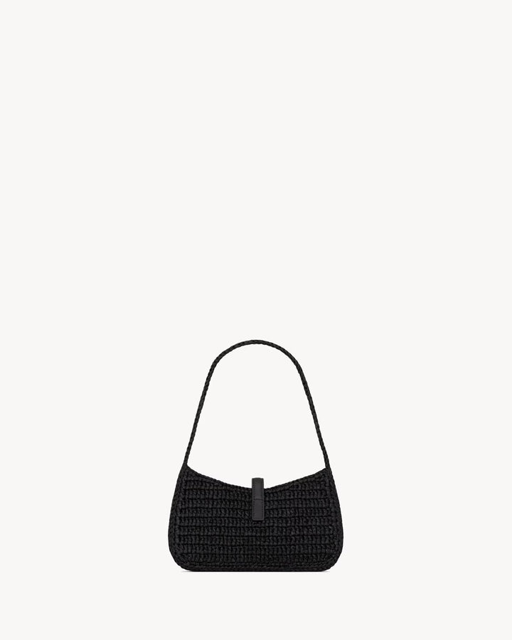 SAINT LAURENT - Le 5 à 7 mini en raphia